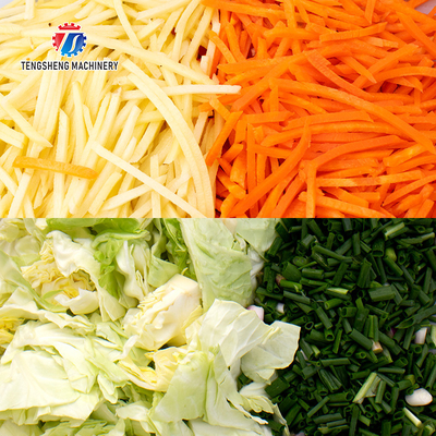 Flat Cut Moving Wheels Fruit Dicing Machine Double Headed Vegetable Pineapple Jackfruit