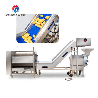 Roller washing and cutting production line Fruit Vegetable FOOD processing production Machine